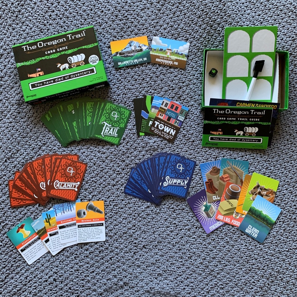 Collectible Oregon trail card game